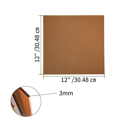 Image of 6 Pieces12x12 Plexiglass Sheet, 1 /8 inchThick (3mm) Clear Acrylic Sheet, for Sign,Craft, Photo Frame, DIY Display Projects