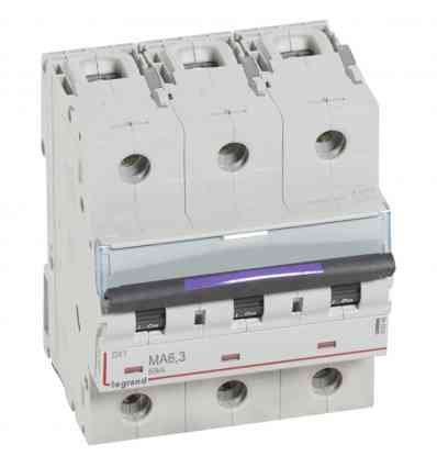 Disjoncteur magnétique seul DX³-M 50kA - 3P 400V~ - 6,3A - 4,5 modules