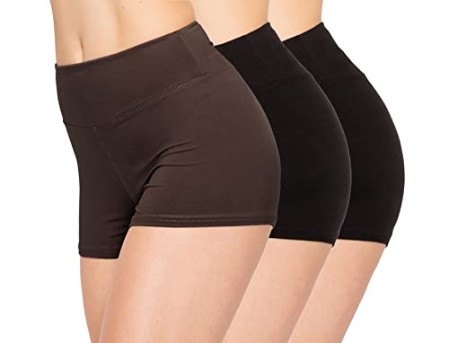 Image of ALWAYS 3 Pack Yoga Shorts - Super Soft Slip Shorts for Women