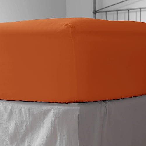 Imperial Rooms Fitted Sheet 40 Cm, Extra Deep Brushed Microfiber Bed Sheets Easy Care Soft Fitted Bed Sheet - Image 4