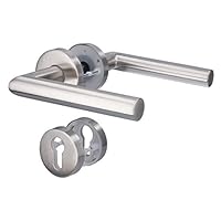 Alpertec Moskau-II 88020510 Edelstahl-Türgriff mit Rosette