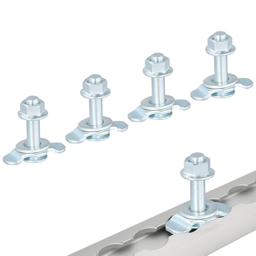 Joyan 4 Pezzi Raccordo a Vite Airline, Accessori di Montaggio per Binario Aereo, Acciaio Inossidabile, Attacchi M8, Perfetti per Auto e Moto