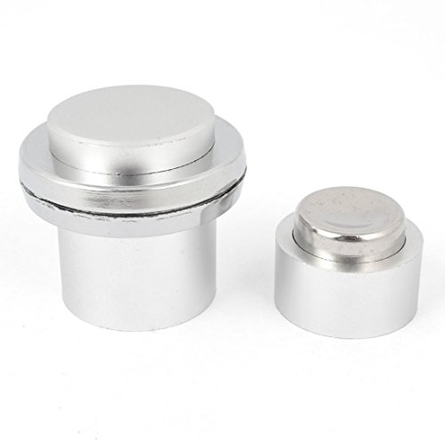 Tope de puerta con base redonda metálica y retenedor magnético de 29mm 2