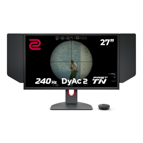 BenQ ZOWIE XL2746K eSports Monitor Gaming (27 pollici, 240Hz, 0.5ms, DyAc+, XL Setting to Share, S switch, Shielding Hood)