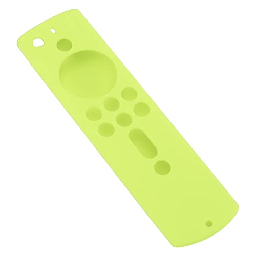 Srliya Funda Protectora Antideslizante de Silicona a Prueba de Golpes para Mando a Distancia Fire TV Stick 4K 2018, Material Respetuoso con la Piel, Cordón Incluido (Verde Fluorescente)