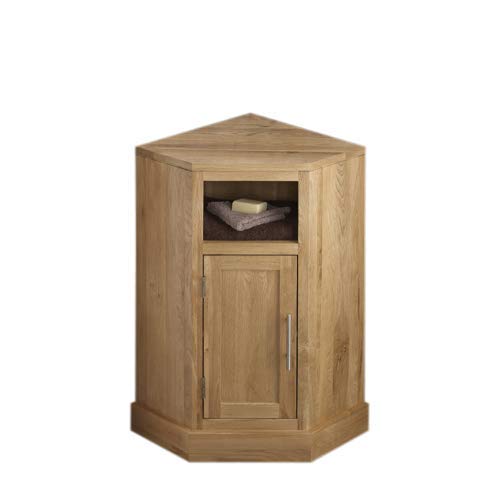 Buy clickbasin Solid Oak 570mm Corner Bathroom Cloakroom Single