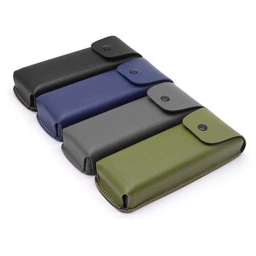 Image of Vintage PU leather Sunglasses Case Portable Protective Case for Glasses