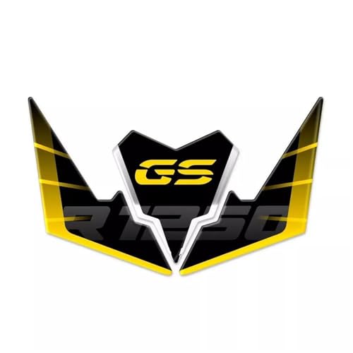 に適合するR 1250 GS Adventure用 バイク用ステッカー サイド燃料タンクパッド ウインドシールドステッカー 防水プロテクター デカール 保護フィルム トラクションパッド(黄色)