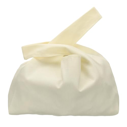 Bolso Tote de Lona con Nudo en Muñeca para Mujer