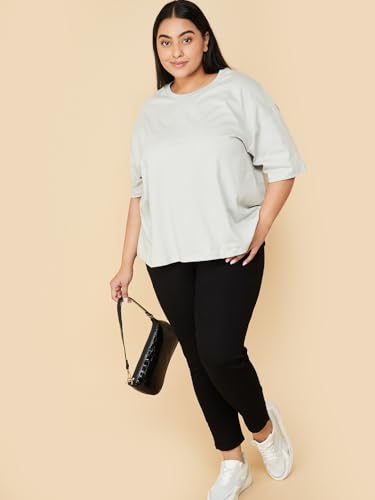 Image of Max Plus Size Women Solid T-Shirt