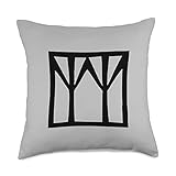 Stockton University Retro Stockton State College Tree Icon Throw Pillow