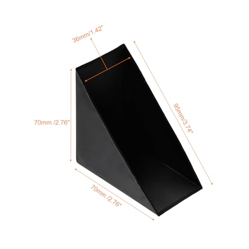 Image of uxcell 8Pcs Plastic Corner Protectors 36x95mm Right Angle Shape Glass Corner Guards Cushion for Corner Protection of Glass, Mirror, Tile, Black