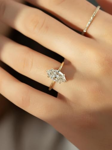 1pc 2CT Unique Horse Eye Shape Zircons Rings For Women Party Engagement Wear Silver Ring Fine Jewelry For Anniversary Birthday3