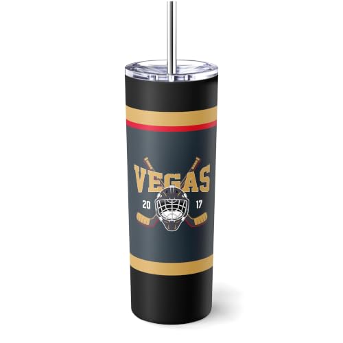 Image of ANTKING Vegas Tumbler 20oz Travel Mug Custom Name Number Gifts | Stainless Steel Insulated Coffee Cup for Men Women