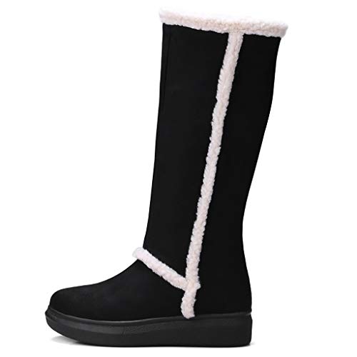 Luckycat Botas De Nieve De Invierno Mujer De Color SóLido Mantienen Calientes...
