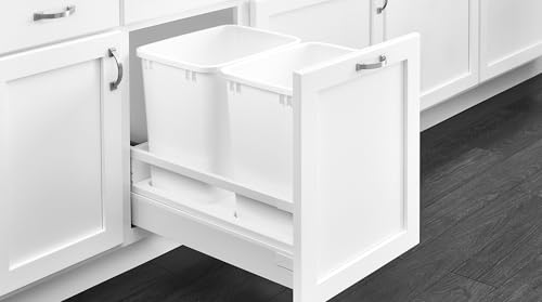 Contenedor de basura extraíble doble con cierre suave miniatura 2