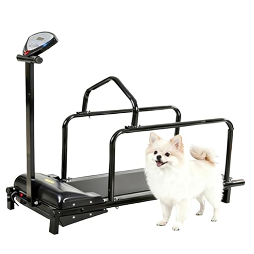 Dog Treadmill, Slatmill for Dogs with Quiet Operation, Adjustable Speeds, Safe Indoor Design, Display Screen, Pet Running Machine for Small/Medium Dogs