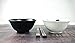 JapanBargainv 4693, Set of 2 Japanese Porcelain Bowls and Chopsticks Set, Rice Bowls and Soup Bowls, Gift Boxed, Made in Japan Black/White Cat