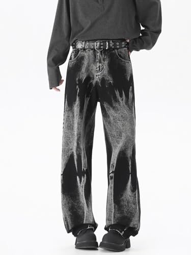 Men's Jeans Spring Autumn American Black Denim Straight Street Long Pants for Men2