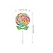 DEARMAMY Lollipop Prop Large Candy Ornaments Rainbow Swirl Lollipop Lolly Fake Food Photo Props for Wedding Birthday Party Supplies