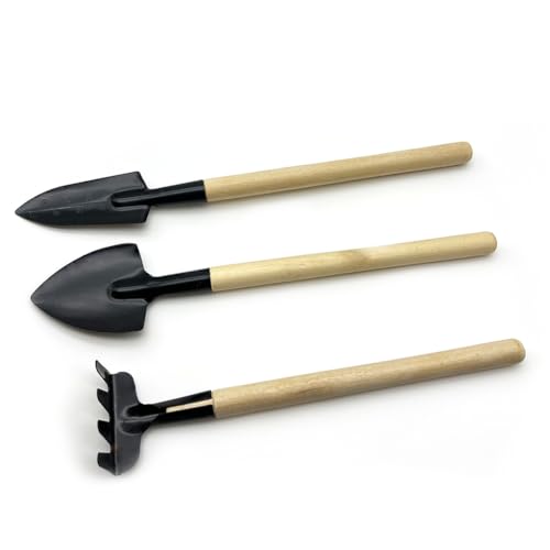 Set de 3 herramientas de jardinería para plantas de interior miniatura 1