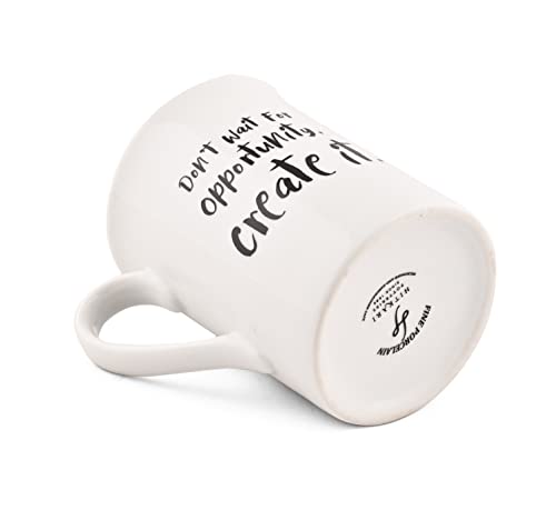 Image of Hitkari Potteries Coffee Mugs Set of 2 | 350ml Coffee Cups & Mug for Women | Home & Kitchen Porcelain Coffee Mugs for Morning & Evening | Food Grand Tea Cups for Gift Birthday