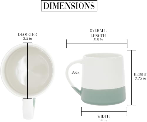 Pavilion-Gift-Company-Love-You-Friend-17-oz-Organic-Shaped-Teal-Dipped-Stamped-Letter-Novelty-Coffee-Mug-Tea-Cup-Best-Friend-Bestie-BFF-Gift-Neutral-Home-Modern-Friendship-Present