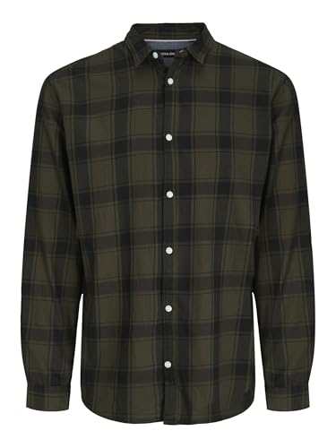 Jack & Jones Men's Gingham Chequered Shirt, XS