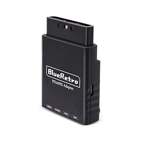 XBERSTAR Bluetooth Adapter Wireless Controller Converter Controller Adapter Support PS2 PS1 Game Console (Black) Cover