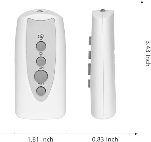 Image of Replacement Fan Remote Replacement for Bell+Howell Mini Light Socket Fan Controller