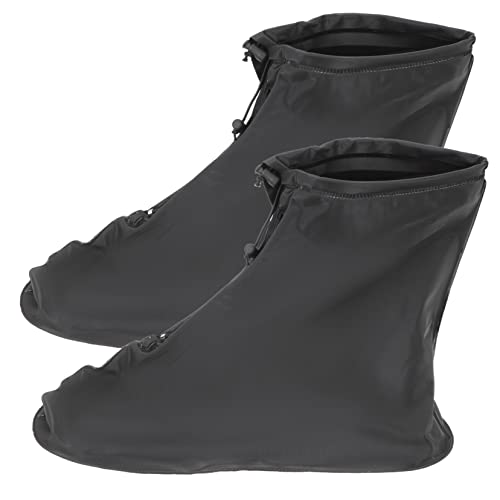 BCOATH 1 Pair Outdoor Boot Covers Shoe Covers for Rain Ski Boot Covers Boots Covers Shoe Protectors Overshoes for Outdoor Boot Warmers Portable Shoes Protectors Atsko Insole Black Rubber