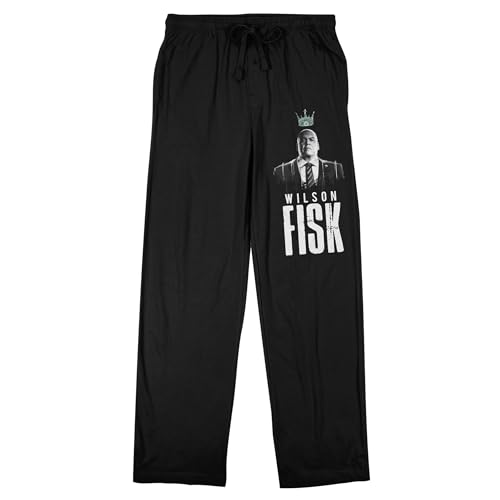 Daredevil Born Again Wilson Fisk Adult Black Sleep Pajama Pants