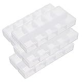 OUNONA 4個透明 大型 種子収納ボックス ガーデニング用別収納ケース 春野