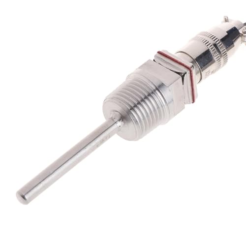 Sensor de temperatura RTD PT100 con cable de 2 metros y rosca NPT de 1/2 6