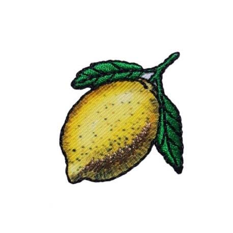 Lot De 6 Écussons Brodés Citron - Patchs Fruits Et Légumes Pour Vêtements, Sacs Et Accessoires