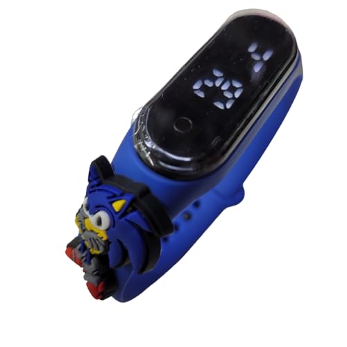 Relógio Digital Infantil Touch Resistente à Água - Sonic Super Herói - Azul