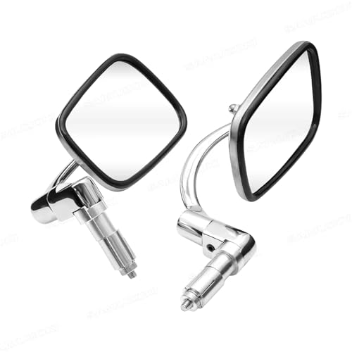 Espejos retrovisores de moto para rutas y ciudad manillar aluminio cromado universal scooter