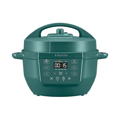 Image of Instant Pot 4QT RIO Mini 7-in-1 Multi-Cooker, Pressure Cooker, Slow cook, Saute, Steam, Rice Maker, Yogurt, & Warmer, Eucalyptus, 4 Quarts
