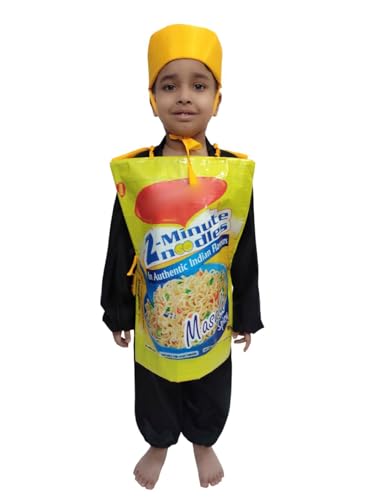 Image of BookMyCostume Instant Noodles Kids Fancy Dress Costume 7-8 Years