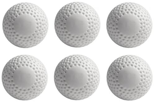 Image of ImTheBest Solid Plastic Field Hockey, Cricket, Golf Training Practice Ball (White, Standard Size)