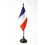 AZ FLAG - Tischflagge Frankreich - 15x10 cm - Französische Tischfahne 10 x 15 Cm - Flaggen