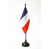 AZ FLAG TISCHFLAGGE Frankreich 15x10cm - FRANZÖSISCHE TISCHFAHNE 10 x 15 cm - flaggen