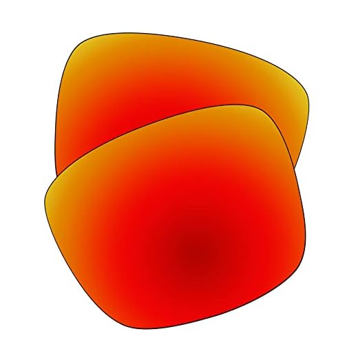 EZReplace Lentes de repuesto compatibles con gafas de sol Spy Optic Atlas (lentes polarizadas), Fire Red, Talla única