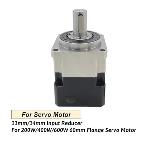 Reductor helicoidal Nema23 planetario para servomotor 200W con entrada de 6.35mm 2
