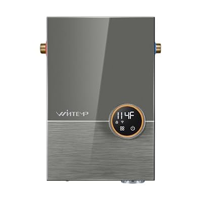 Wintemp Tankless Water Heater Electric 12kW, 240 Volt On Demand Instant Hot Water Heater, Within 1? Stable Temp, Up to 2.8 GPM, WiFi Control, ETL Certified, Eco, WM12
