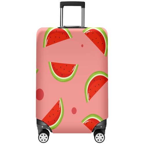 Travel Luggage Cover Suitcase Protector Scratch-Resistant Fit Not Included Suitcase Seamless Watermelon M-22-24in