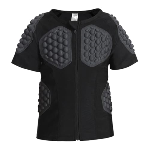 Maillot de sport enfant avec protection impact rembourrage EVA Fenteer