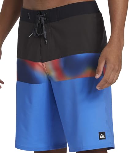 Quiksilver - Mens Surfsilk Panel 20 Boardshort, Color Nebulas Blue, Size: 314
