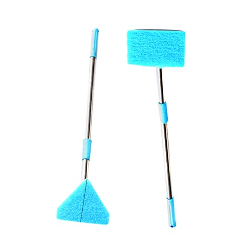 Yardwe Aquarium Cleaning Brush Set of 2 Telescopic Sponge Brushes Perfect for Freshwater Saltwater Tanks