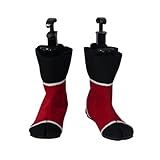 YuanCos Mai Shiranui Red Black Short Halloween Cosplay Shoes Boots (Female US 9/EU40.5)
